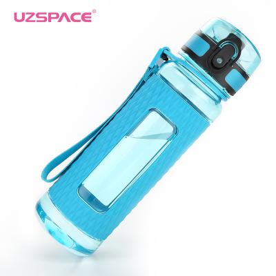 China UZSPACE Tritan BPA Water Jug Viable Leakproof Free Motivational Water Bottle for Fitness, Gym and Outdoor Sports for sale