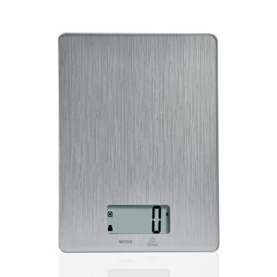 China Stainless Steel Housing Waterproof Home Cooking Scale Plastic\Glass Stainless Steel\Constant-2047B 5kg/1g Kitchen Flat Electronic Scale Scale for sale