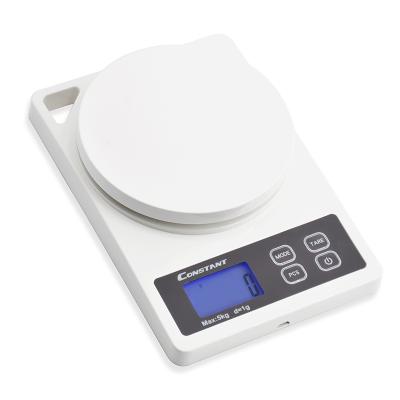 China Constant-2052B 5kg/1g Kitchen Plastic Electronic Scale Hanging Mini Digital Design Colorful ABS Plastic Dish for sale