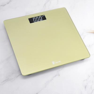 China FF1976-A16885 Plastics Household Tempered Glass Body Electronic Scale LCD Display Color Clear Glass 180kg/50G Weight Electronic Weight Scale for sale