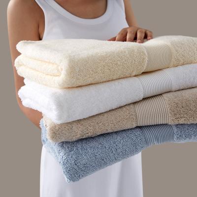 China Sustainable 100% Cotton Luxury Quick-Drying Hotel Face Bath Towel Sets for sale