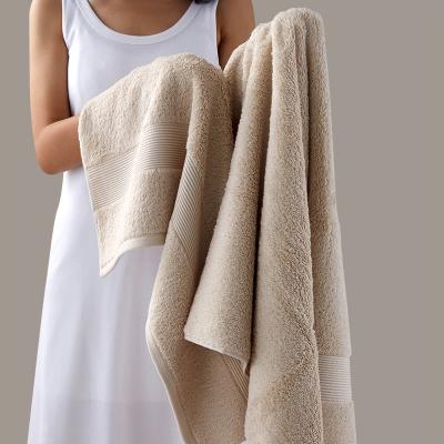 China Sustainable 100% Cotton Luxury Hotel Face Bath Towel Sets for sale