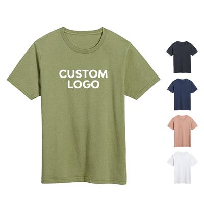 China Wholesale Slim Fit Custom T Shirt Anti-Wrinkle Printing Men's T Shirt With Print Custom Your Brand Logo Short Sleeves T Shirt for sale