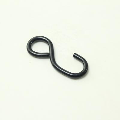 China Heavy Industry Sell Ningbo China Factory High Quality 1 Inch Black PVC Coated S Hook for sale