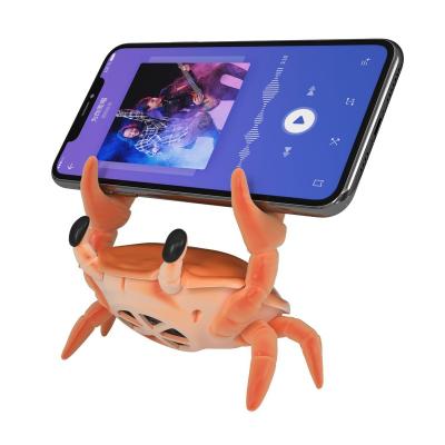 China Factory Call New Design Mini Blue Crab Tooth Waterproof USB BT Rechargeable Portable Desktop Speaker for sale