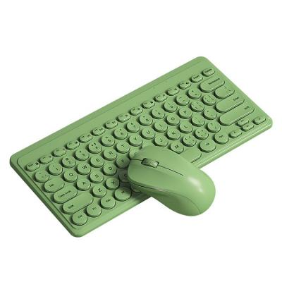 China Hot Selling Waterproof Vintage Wireless Keyboard 2.4GHz Punk Set Mouse Keys For Laptop PC USB Interface For Home Office Traveling for sale