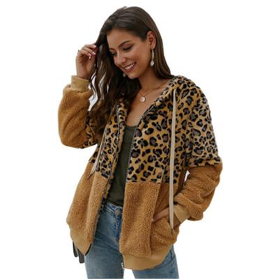 China Original Korean spot design women's breathable leopard stitching independent clothing women's parka women's coats for sale