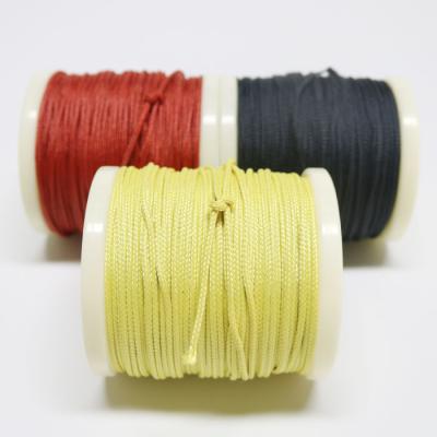 China Big Aramid Stretch Low Knot Retention Yellow/Red/Black 8 Braids Hollow Braid Aid Rope For Hand Making Crochet Basting Aid for sale