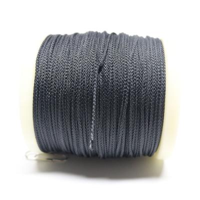 China High Tensile Strength 1800 Ft Per Roll In Running Pare Aramid Braided Fishing Assist Line In Ultralight Black Color For Sale for sale