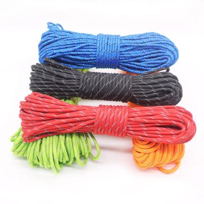 China 350 480 550 750 Nylon Paracord Parachute Rope Lanyard Rope 100 Feet of 7 Strand 4mm Paracord Outdoor for sale