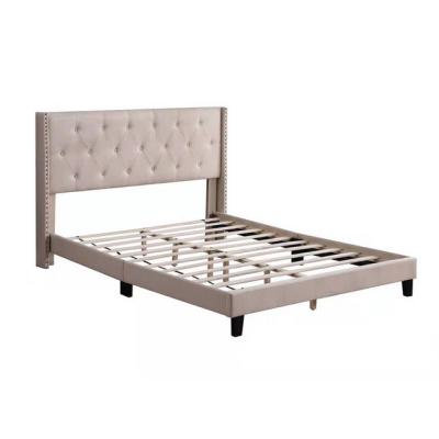 China Knock Down New Next Design 2021 Bed With Easy Headboard For Apartment for sale