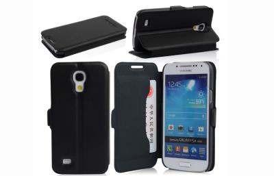 China Flip Style Mobile Phone Leather Case For Samsung Galaxy S4 mini i9190 i9192 i9195 for sale