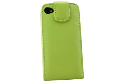 China Vertical Flip Apple iPhone Leather Cases , iPhone4 / iPhone 4S Case Cover with Custom Color for sale