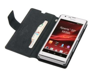 China Portefeuilletype het Leergeval van Sony Xperia met Knoop voor SONY Xperia SP M35h C530x C5302 C5303 Te koop