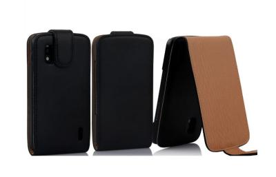 China PU Vertical Leather Case Phone Pouch with Custom Color For LG E960 Nexus 4 for sale