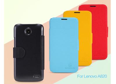 China Black / Yellow Lenovo Phone Case Anti-Scratch For Lenovo A820 With A-Grade PU for sale