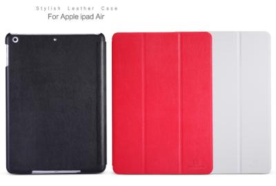 China Caja ultra delgada del cuero del Tablet PC negra/rojo para el aire Ipad 5 de Ipad con Eco-Cuero en venta