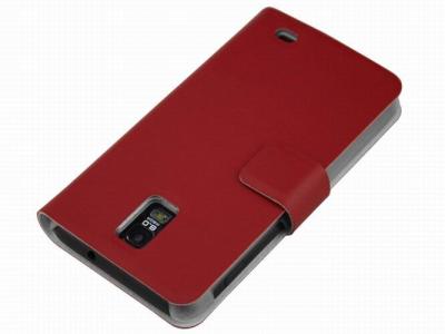 China Samsung PU Leather Phone Case for i9210 E110s Galaxy Celox / Galaxy S2 LTE 4g / i929 for sale