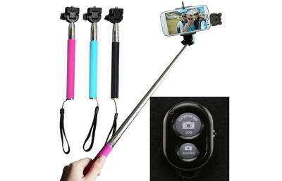 Chine Auto-minuterie à distance de contrôle de volet d'appareil-photo sans fil de Bluetooth de support d'agrafe de Monopod pour l'androïde Selfie de Samsung d'iPhone à vendre