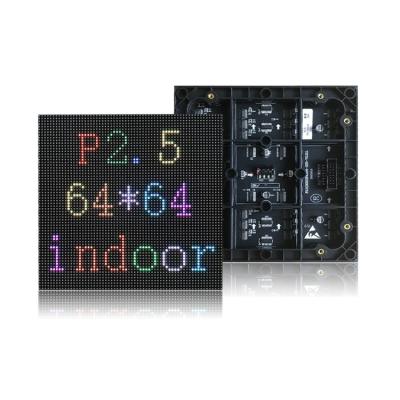 China Indoor Full Color 2.5mm Dot 1/32S Pixel 64X64 LED Display Video Wall Module, SMD 3in1 RGB LED Panels P2.5 Dot Matrix Panel for sale