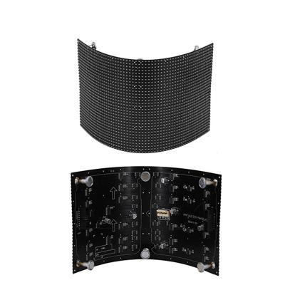 China P4 P4 Indoor LED Display Module 64*32 Matrix RGB SMD Wall Panel Flexible Indoor Soft Visual Arbitrary Shape Curved Module for sale