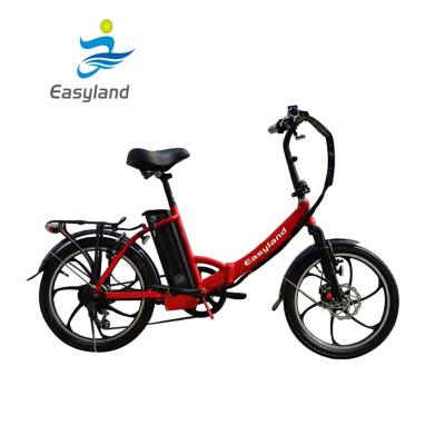 China Aluminum Alloy 2 Wheels Folding Electric Bicycle 20inches With Lithium Battery for sale