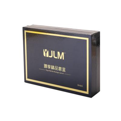 China Handmade Durable Cardboard Box Premium Skin Care Cosmetic Packaging Kits And Sets Packaging Box Green Luxury Packaging Box Beauty Box for sale