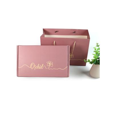 China Custom Logo Ecommerce Postal Cardboard Paper Custom Flat Packaging Box Corrugated Coffee Mug Mailing Box With Paper Bag for sale