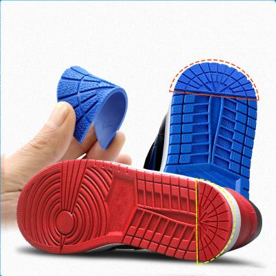 China Different Heel Rubber Sole Non-slip Wear-resistant Repair Stickers Sneaker Shape Rubber Stickers for sale