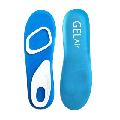 China Shock Absorption Sports Soft Silicone Gel Air Cushion Insole Increasing Running Shoe Insoles for sale