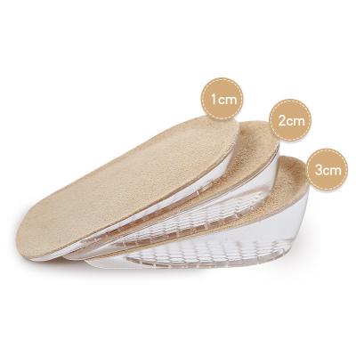 China Height Increase Heel Cushion Inserts Silicone Heel Lift Insoles Height Increase Insole for sale