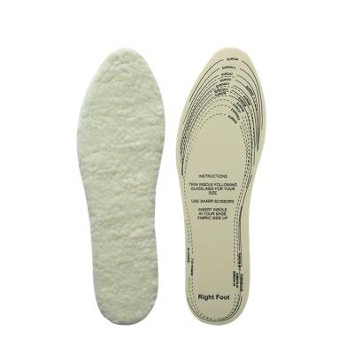 China Keep Warm Keep Your Feet Warm Imported Sheep Wool Fur Fleece Shoe Insoles For Winter for sale