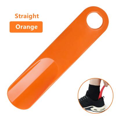 China Convenient Custom Colorful Mini Portable Small Plastic Shoe Horn Shoe Aid With Printed Logo for sale