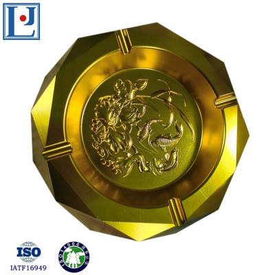 China General Goods/Craft Maker Customized Ashtray CNC Machining Logo Handicraft Craft Die Cast Communication Part Anodizing Aluminum Auto Metal for sale