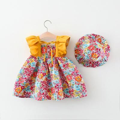 China Summer Breathable Vintage Toddler Baby Infant Dresses For Girls Dress Boutiques Wholesale Children's Clothing Kids for sale