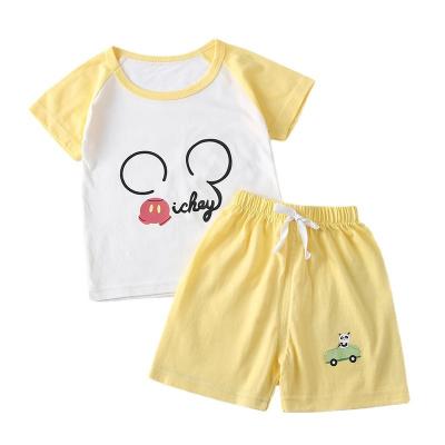 China New Antibacterial Kids Clothing Set Babies and Boys Clothes Summer Children Clothing Sets T-shirt + Shorts Girls 2Pcs Clothing Set for sale