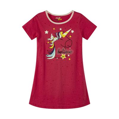 China Girls Night Dress Cartoon Printing Kids Sleepwear Girls Pajamas Breathable Hot Selling Children Pajamas for sale