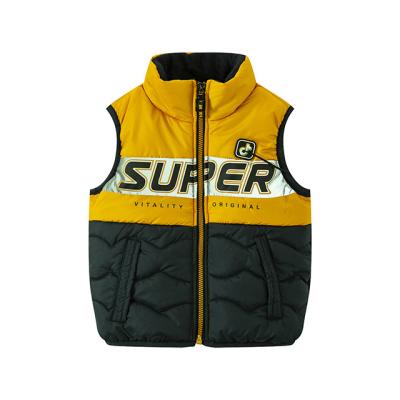 China Hot Sale Waterproof Kid Clothes Winter Fashion Boys Fashion Cotton Vest Baby Kid's Sleeveless Vest for sale