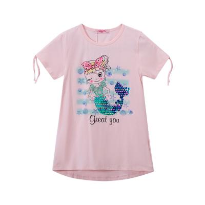 China 2021 Children's T-shirt Cute Baby T-shirt Breathable Short Sleeve Girl Shirt Kids Short Sleeve Baby Print Cotton T-shirt Babies for sale