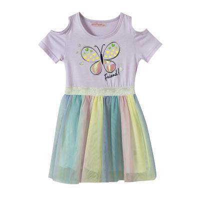 China Breathable Babies Dress Designs Summer Girls Skirt Custom Cotton Lovely Fashion Kids Dress for sale