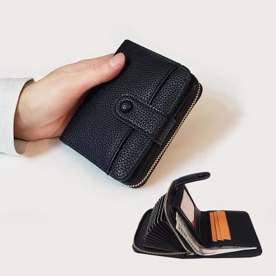 China NO Card Wallet Hot Selling Women's Purse Wallet Zipper Credit Card Holder PU Leather Short Wallet Females Clutches for sale