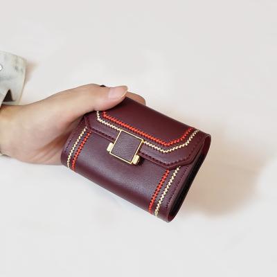 China Fashion Trendy Women Card Bags Wallet PU Leather Multi Layer ID Card Bag Clutch Purse Ladies Storage Bags for sale