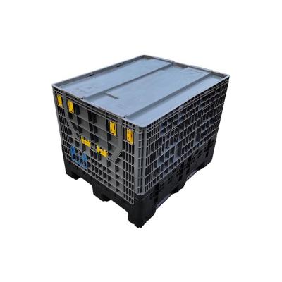 China This Year Special Industrial Heavy Duty Safe Reuse Collapsible Bulk Folding Bulk Box Reused Bulk Lid Container Pallet for sale