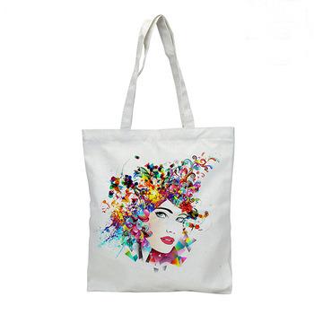 China Fashion jeans canvas handbag tote bag printing custom logo factory in Canton for sale