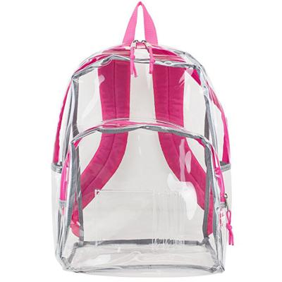 China Wholesale Cheapest Transparent PVC Waterproof Modern School Bag Backpack for sale