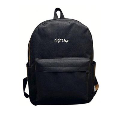 China Designer Waterproof Simple Black Best Quality Custom Rucksack Backpack for sale