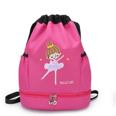 China New Design Waterproof Customized Girl's Latin Dance Backpack Ballet Backpack With Shoe Compartment For Dance for sale