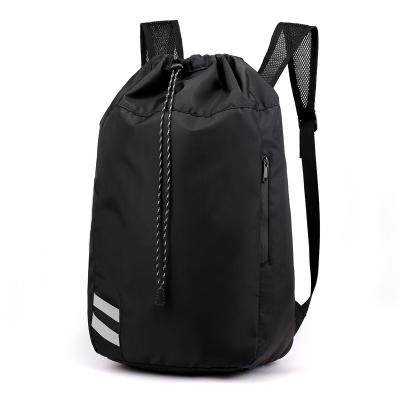 China Custom Logo Large Capacity Drawstring Gym Waterproof Training Backpack Waterproof Basketball Sports Backpack for sale