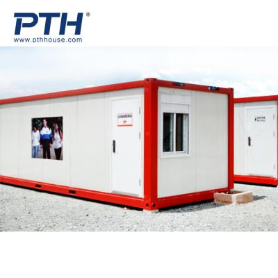 China Modern High Positioned Prefab Steel Portable Warehouse / Metal Container House Workshop Container House for sale