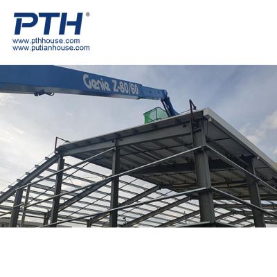 China Modern Lightweight Metal Building Gable Frame Prefab Steel Structure Industrial Warehouse for sale